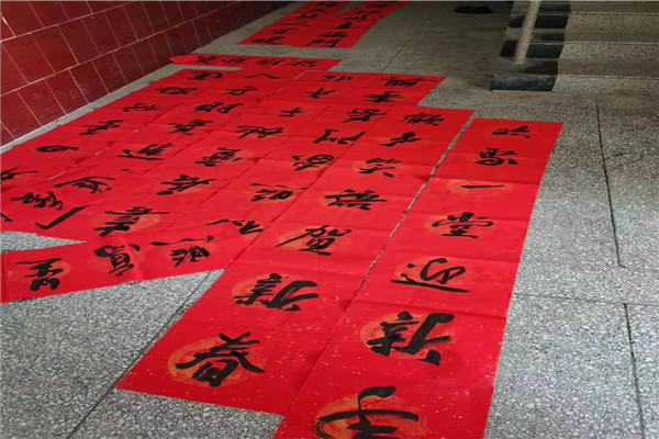 喜迎新春送春联 丹青翰墨尽芬芳 ——江南网页版开展“书法艺术进校园”活动